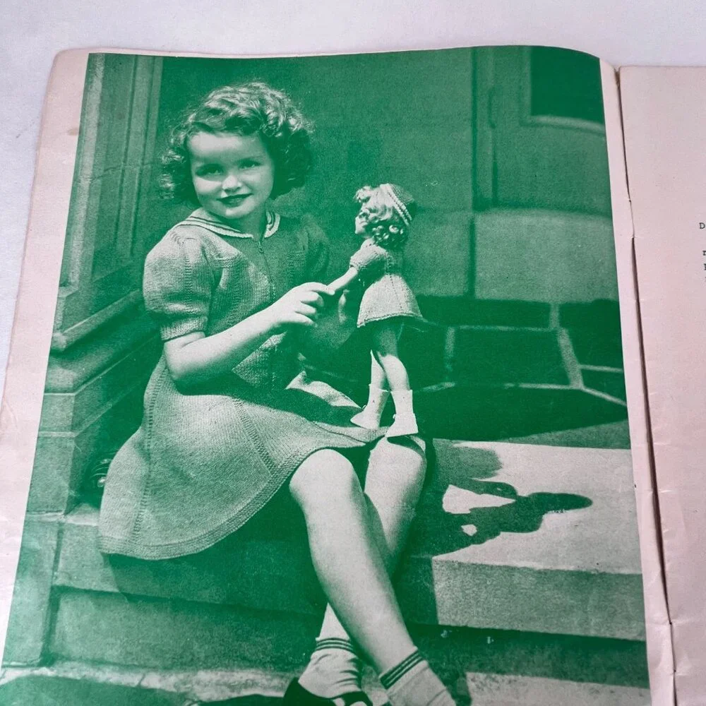 1941 Marys Dollies Volume No 5 Doll Clothes Pattern Book Knit Crochet Mary Hoyer